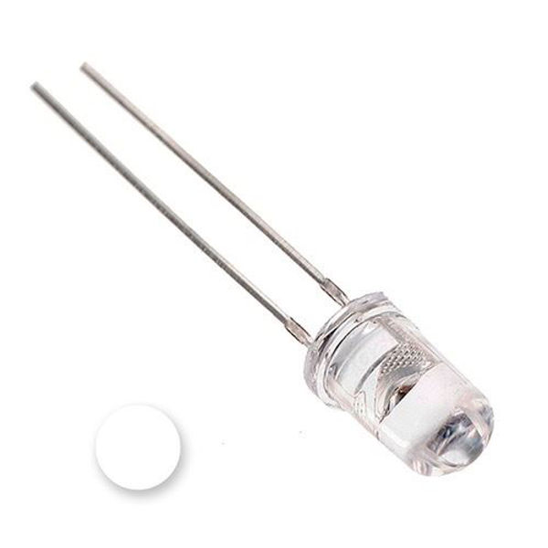 LED blanco de 5mm, 4,5-30V (25uds)