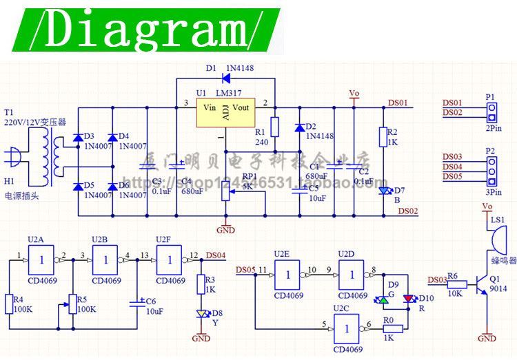 KIT FUENTE ALIMENTACION REGULABLE 1.25-12V 2W