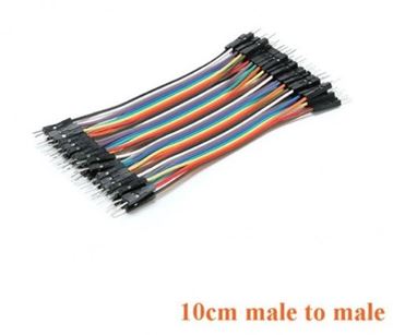 Cables dupont 10cm para protoboard, (macho-macho) M-M, 40 uds