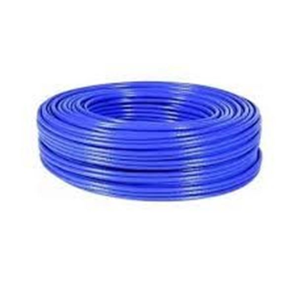 Cable rígido AWG24, hilo de 0,5mmm, 5mts Azul