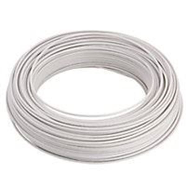 Cable rígido AWG24, hilo de 0,5mmm, 5mts Blanco