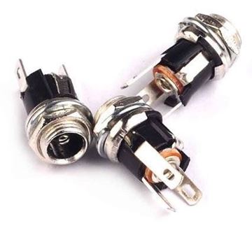 Conector hembra DC tipo Jack, 2 uds