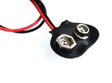 Adaptador pila 9V, sin conector jack