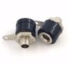 Conector banana, Hembra, de 4mm, 4uds rojas y 4uds negras