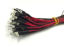 Diodo LED de 5mm blanco, cableado (10uds)
