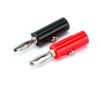 Conector banana, Jack 4mm, 4uds rojas y 4uds negras