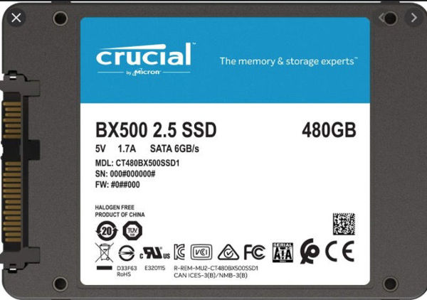 SSD Crucial de 480Gb