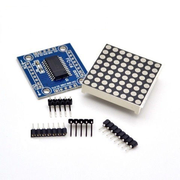 Matriz LED 8x8 MAX7219 para Arduino, para soldar