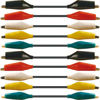 Cables de pruebas, tipo cocodrilo, 10uds en 5 colores