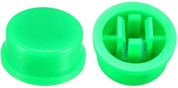 Tapa para Interruptor , 12x12x7.3mm, 5uds, Verde