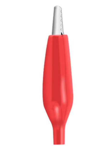 Pinza en clip tipo cocodrilo de 2.8cm, Roja (4uds)