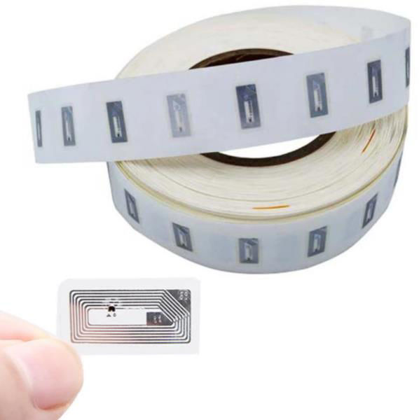 Etiqueta adhesiva RFID de 13,5MHZ, 11x21mm