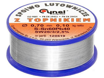 Estaño resina 60/40 0.7mm 100gr flux 2.5%