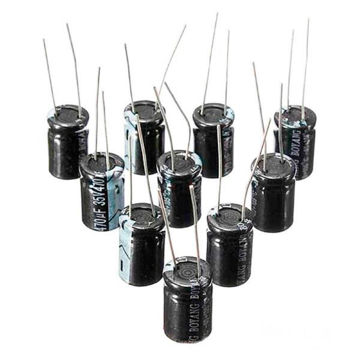 Condensador electrolitico 100uF 16V (10 uds)