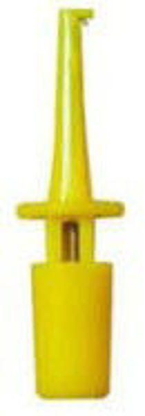 Puntas de prueba 43mm forma de gancho AMARILLO, 1ud