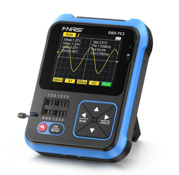 Osciloscopio de mano digital, pantalla a color de 2,4"