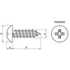 Tornillo rosca chapa DIN 7981 - A 2.9mm B 9.5mm