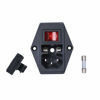 Conector de alimentación hembra con interruptor